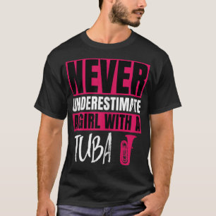 チュバの女の子を甘く見ないデザイン Tシャツ