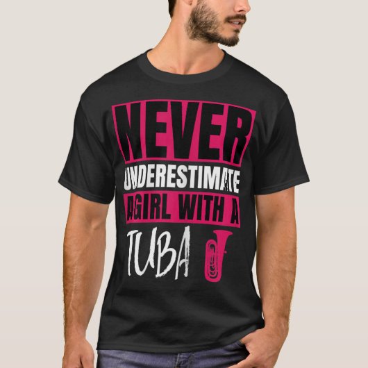 チュバの女の子を甘く見ないデザイン Tシャツ (正面)
