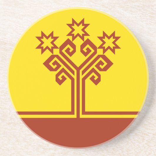 チュバシア国旗 コースター (正面)