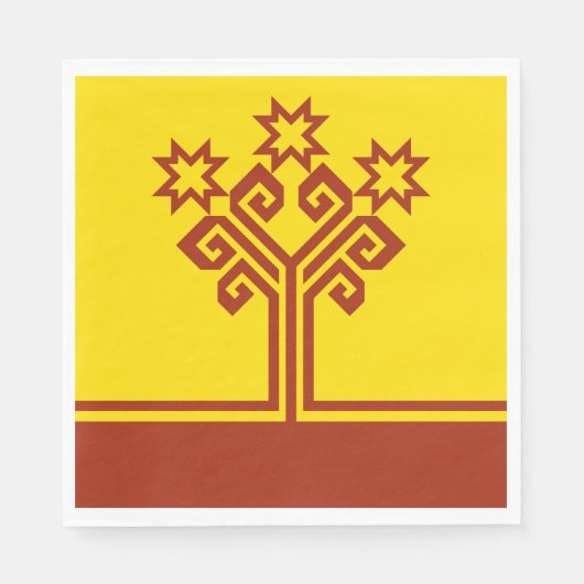 チュバシア国旗 スタンダードランチョンナプキン (正面)