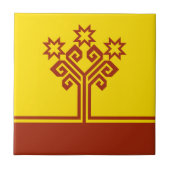 チュバシア国旗 タイル (正面)