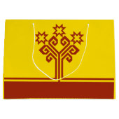 チュバシア国旗 ラージペーパーバッグ (正面)