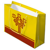 チュバシア国旗 ラージペーパーバッグ (正面アングル)