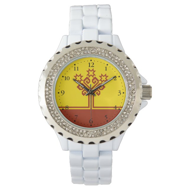 チュバシア国旗 腕時計 (正面)