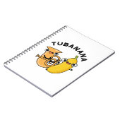 チュバナナ 面白いチューバ バナナ ダジャレ ノートブック (左側)