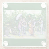 チュバ選警告手についてママ・ネバー・ミー ガラスコースター (裏面)