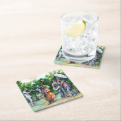 チュバ選警告手についてママ・ネバー・ミー スクエアペーパーコースター (インサイチュ)