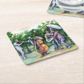 チュバ選警告手についてママ・ネバー・ミー スクエアペーパーコースター (アングル)