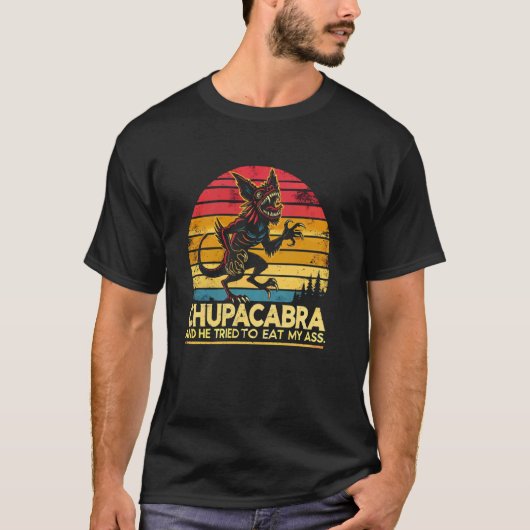 チュパカブラ伝説的な生き物神話的な獣の地下聖堂 Tシャツ (正面)