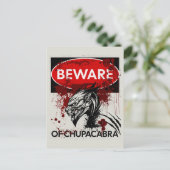 チュパカブラ徴候に注意する ポストカード (スタンド正面)