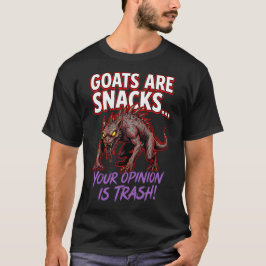 チュパカブラ ヤギはおやつ 面白い 未確認生物のユーモア Tシャツ