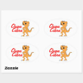 チュパカブラ 楕円形シール (シート)