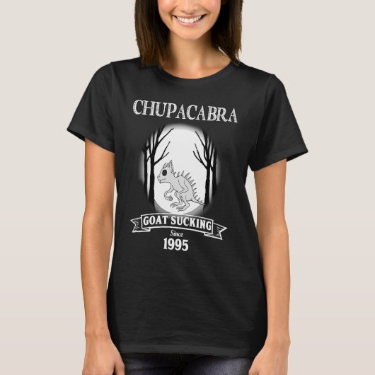 チュパカブラUFOエイリアンハロウィーン暗号動物学 Tシャツ (正面)