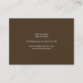 チュビーカフェノワール灰色モノグラム名刺 名刺 (裏面)