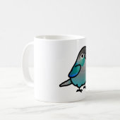 チュビーグリーンチークコンアターコイズ コーヒーマグカップ (正面左)