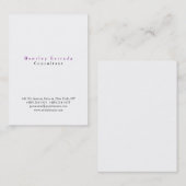 チュビースタイリッシュプレーンシンプルプロフェッショナル 名刺 (正面/裏面)