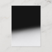 チュビースタイリッシュモノグラムブラックグレービジネスカード 名刺 (裏面)