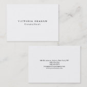 チュビープレーントレンディーホワイトプロフェッショナルクリエイティブ 名刺 (正面/裏面)