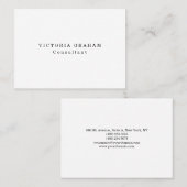 チュビープレーントレンディーホワイトプロフェッショナルクリエイティブ 名刺 (正面/裏面)