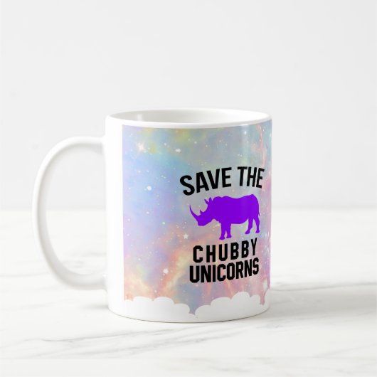 チュビーユニコーンMug Rhinno コーヒーマグカップ (左)