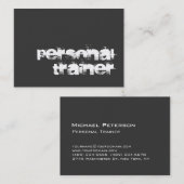 チュビーユニークフィットネストレーナーモダン名刺 名刺 (正面/裏面)