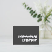 チュビーユニークフィットネストレーナーモダン名刺 名刺 (スタンド正面)