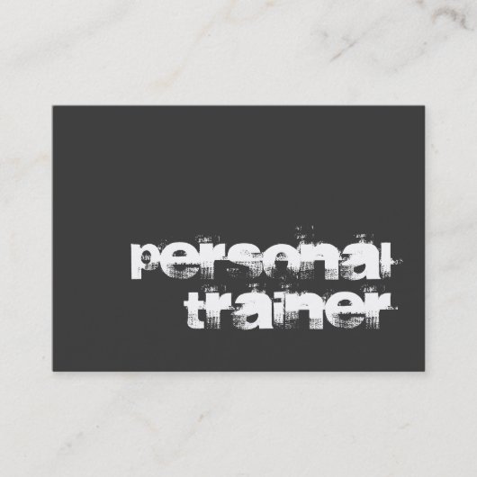 チュビーユニークフィットネストレーナーモダン名刺 名刺 (正面)