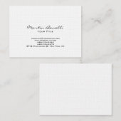 チュビーユニークリネンモダントレンディー名刺 名刺 (正面/裏面)