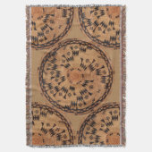 チュマシュ先住民アメリカンアート スローブランケット (正面縦)