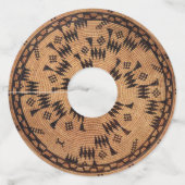 チュマシュ先住民アメリカンアート ワイングラスタグ (正面)