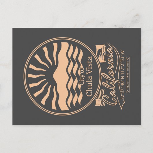 チュラビスタサンディエゴカリフォルニア ポストカード (正面)
