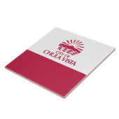 チュラビスタ州旗（カリフォルニア州） タイル (側面)