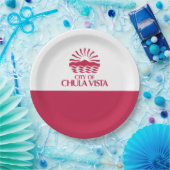 チュラビスタ州旗（カリフォルニア州） ペーパープレート (パーティー)