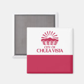 チュラビスタ州旗（カリフォルニア州） マグネット (正面/裏面)