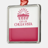 チュラビスタ州旗（カリフォルニア州） メタルオーナメント (左)