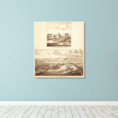 チュラーレCo牧場、駅 キャンバスプリント (インサイチュ (ウッドフロア))