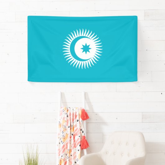 チュルク州議会旗旗幟 横断幕 (インサイチュ)