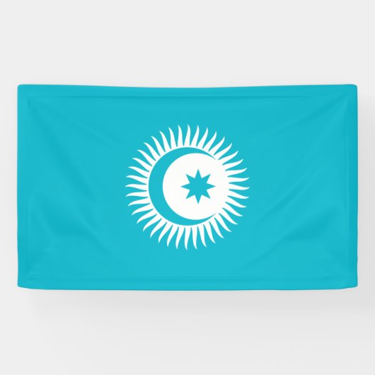 チュルク州議会旗旗幟 横断幕 (横)