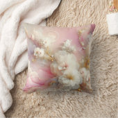 チュレコンテンポラリーフローラ抽象芸術 クッション (ブランケット)