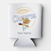 チュロスナックヴィンテージデザートレトロ通り食品 缶クーラー (正面)