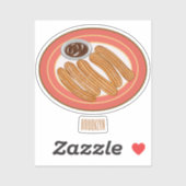 チュロ漫画イラストレーション シール (シート)