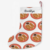 チュロ漫画イラストレーション スモールクリスマスストッキング (裏面)