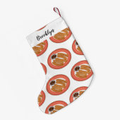 チュロ漫画イラストレーション スモールクリスマスストッキング (裏面 (吊り時))