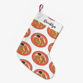 チュロ漫画イラストレーション スモールクリスマスストッキング (正面 (吊り時))