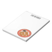 チュロ漫画イラストレーション ノートパッド (回転)