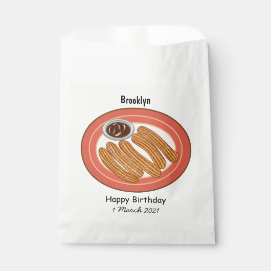 チュロ漫画イラストレーション フェイバーバッグ (正面)