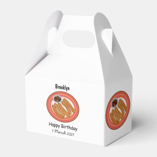 チュロ漫画イラストレーション フェイバーボックス (正面サイド)