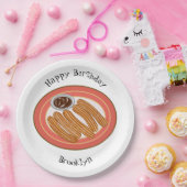 チュロ漫画イラストレーション ペーパープレート (パーティー)