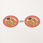 チュロ漫画イラストレーション ヨガマット (裏面(横))