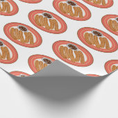 チュロ漫画イラストレーション ラッピングペーパー (角)